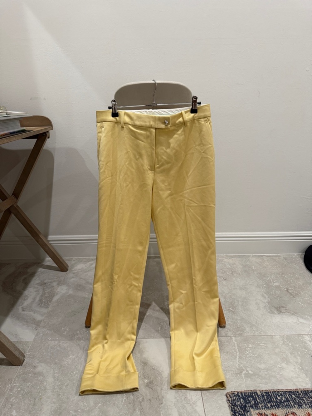 Derek Lam Butter Yellow Dress Pants
